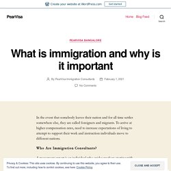 What is immigration and why is it important
