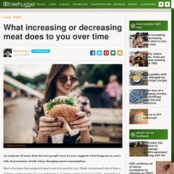What increasing or decreasing meat does to you over time
