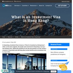 What is an Investment Visa in Hong Kong?