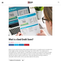 What is a Good Credit Score?