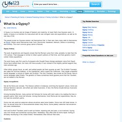 What Is a Gypsy?
