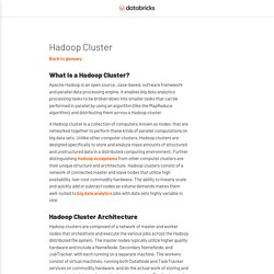 What Is a Hadoop Cluster?