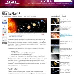 What Is a Planet?