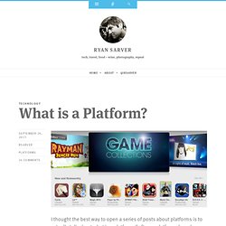 What is a Platform?