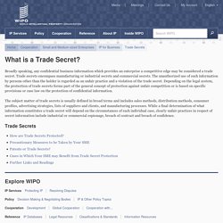 What is a Trade Secret?