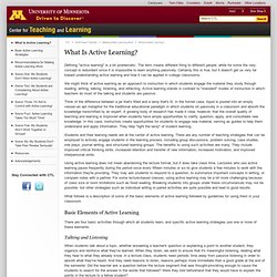 What Is Active Learning?