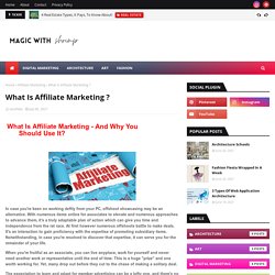 What Is Affiliate Marketing ?