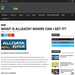 What is Alldata? Where Can I Get it?