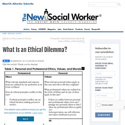 What Is an Ethical Dilemma? - SocialWorker.com