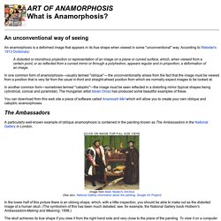 What is anamorphosis?
