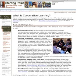 What is Cooperative Learning?