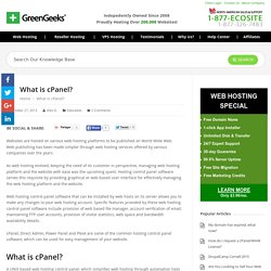 What is cPanel? - GreenGeeks®