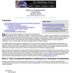 What is Creationism?