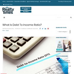 What Is Debt To Income Ratio?