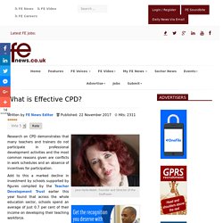 What is Effective CPD?
