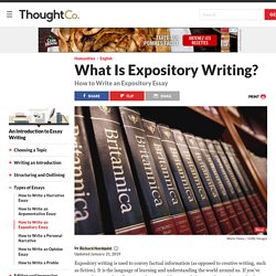 What Is Expository Writing?