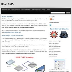 What is Hdmi Cat5?