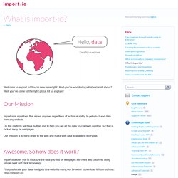 What is import·io? – import.io Knowledge Base