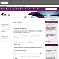 ITIL® - What is ITIL?
