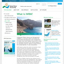 What is IWRM? - THE CHALLENGE