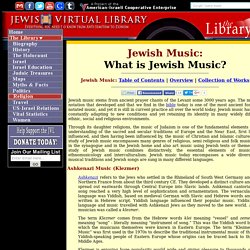 What is Jewish Music?