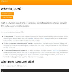 What is JSON?
