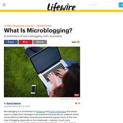 What Is Microblogging?