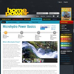 What is Microhydro Power?