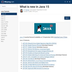 What is new in Java 15 - Mkyong.com