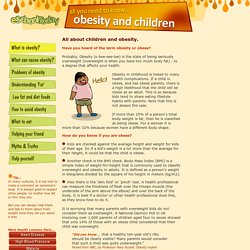 What is obesity in kids