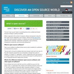 What is open source software?