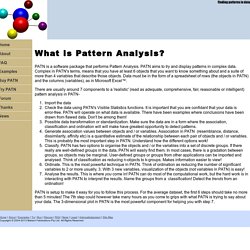 What is Pattern Analysis?