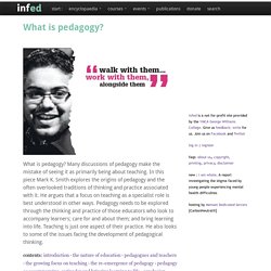 What is pedagogy?