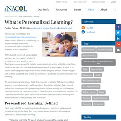 What is Personalized Learning?