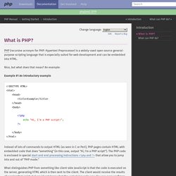 What is PHP?