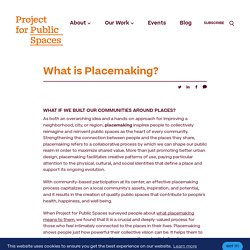 What is Placemaking?