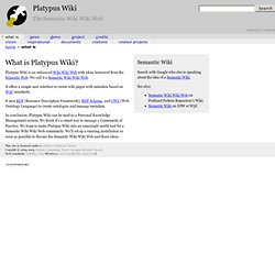 What is - Platypus Wiki
