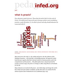 praxis @ the informal education homepage