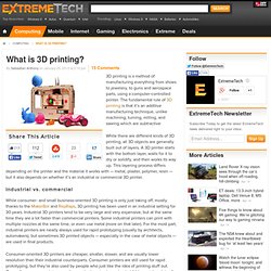 What is 3D printing?