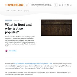 What is Rust and why is it so popular?
