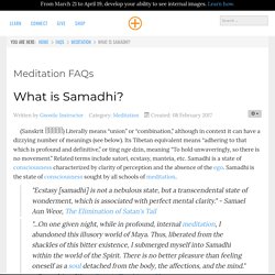 What is Samadhi?