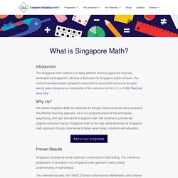 What is Singapore Math?