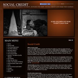 What is Social Credit?