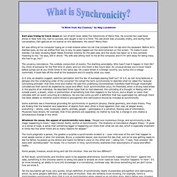 What is Synchronicity?
