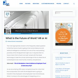 What is the Future of Work? HR or AI