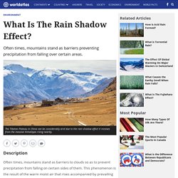 What Is The Rain Shadow Effect?