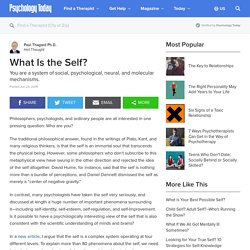 What Is the Self?