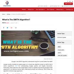 What Is The SMITH Algorithm?