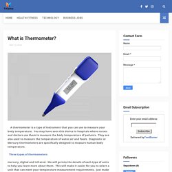 What is Thermometer? - TeChetan