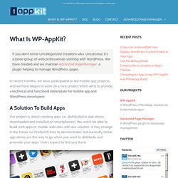 What Is WP-AppKit? - WP-AppKit